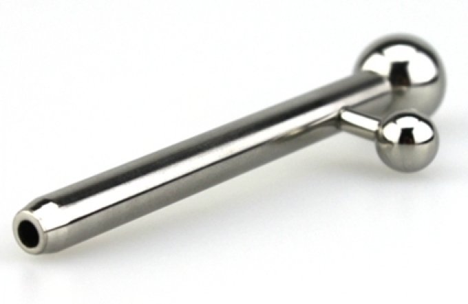 Plug percé pour urètre Albert Wand 6.5cm - Diamètre 8mm