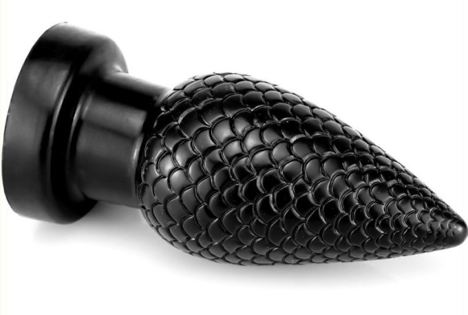 Plug PineCock L 14 x 6.5cm Noir