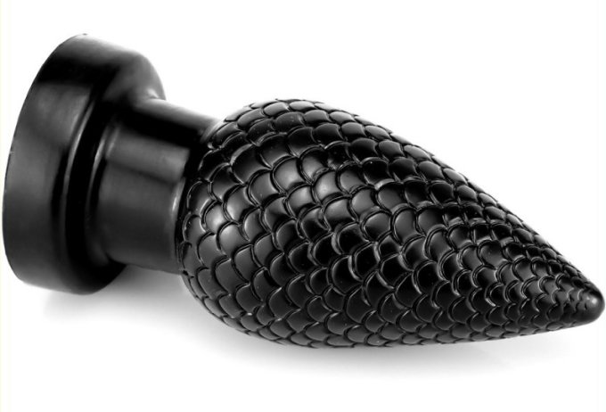 Plug PineCock M 10 x 4.5cm Noir