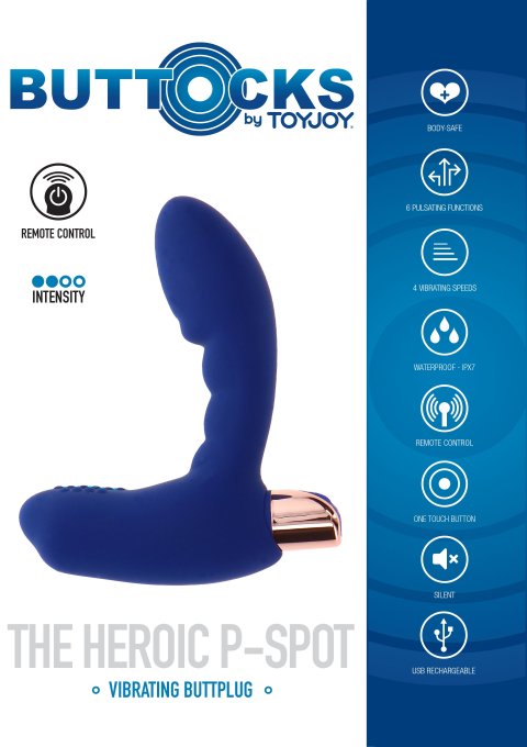 Plug prostatique Vibrant Heroic P-Spot 8 x 3cm