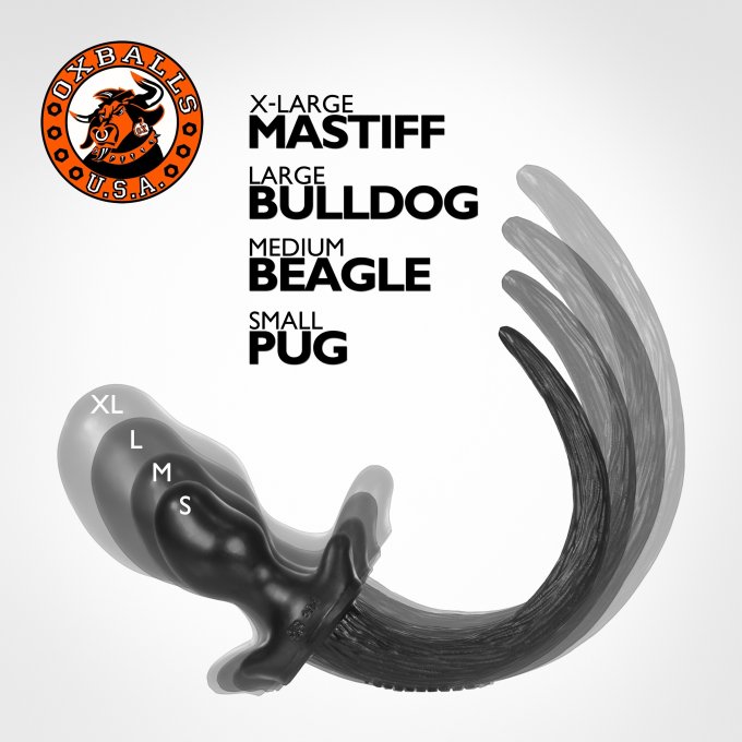 Plug Queue Puppy Tail Beagle 9.5 x 5 cm Bleu