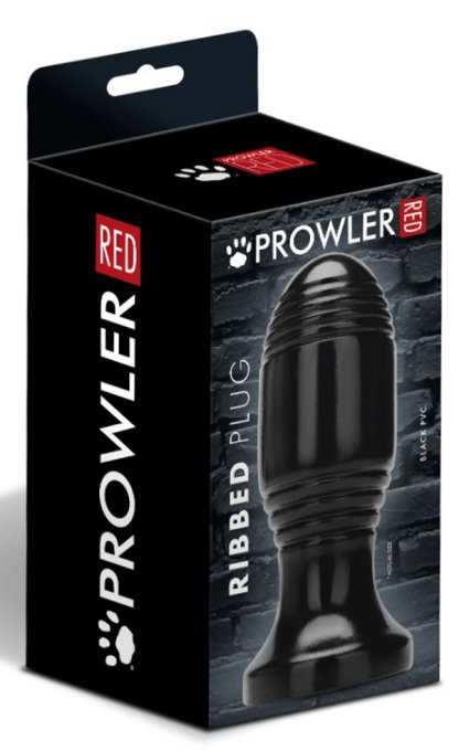 Plug Ribbed Plug 10.5 x 5 cm Noir