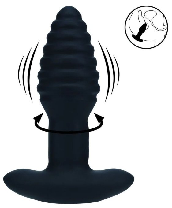 Plug Rotate Ribbed 10.5 x 3.9cm