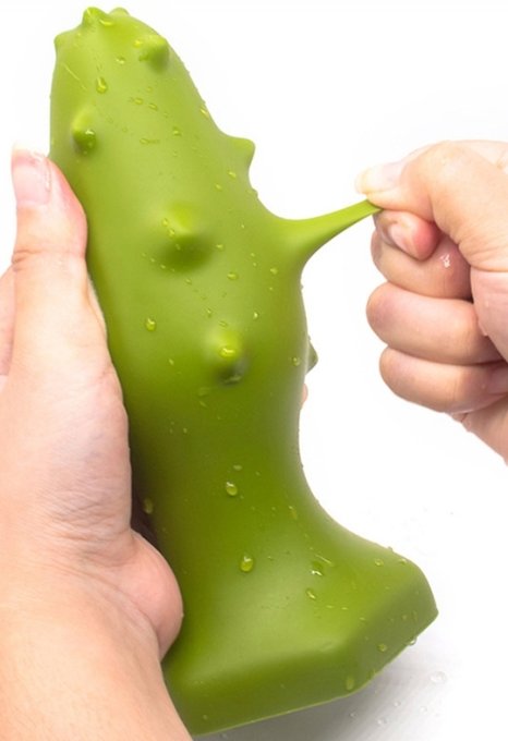 Plug silicone Monster Spike S 8 x 3.5cm Vert