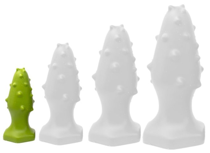 Plug silicone Monster Spike S 8 x 3.5cm Vert