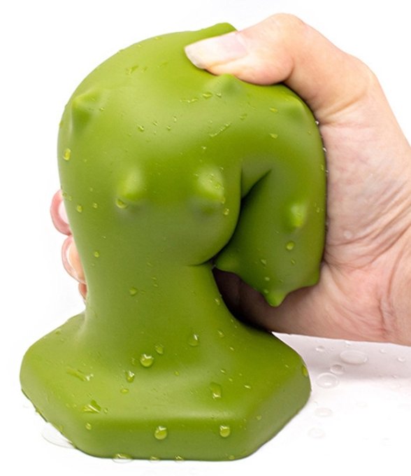 Plug silicone Monster Spike XL 16 x 6.5cm Vert