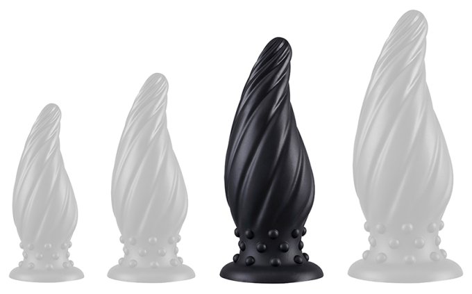 Plug Spiral Pik L 18.5 x 7.2cm Noir