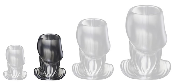 Plug Tunnel Holik M 5.5 x 4 cm - Ouverture 26 mm Noir