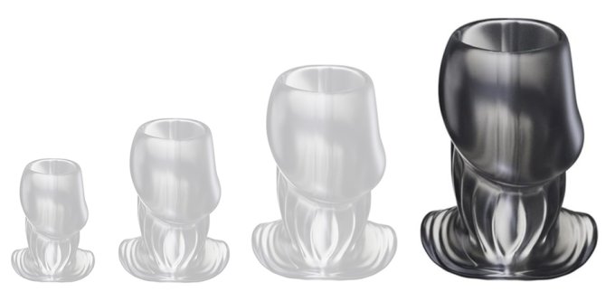 Plug Tunnel Holik XL 8.5 x 5.5 cm - Ouverture 38 mm Noir