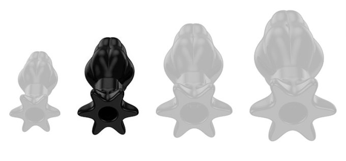 Plug Tunnel Starass Noir M 9 x 5cm