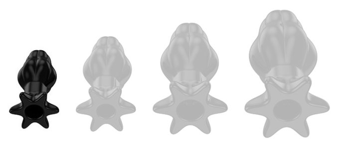 Plug Tunnel Starass Noir S 7.5 x 4cm