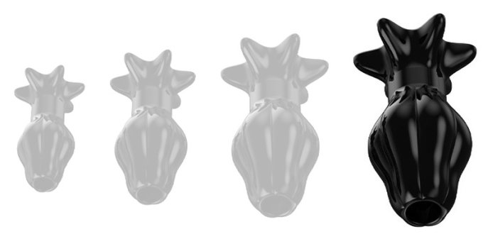 Plug Tunnel Starass Noir XL 12 x 7cm