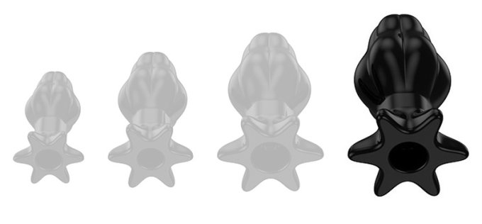 Plug Tunnel Starass Noir XL 12 x 7cm