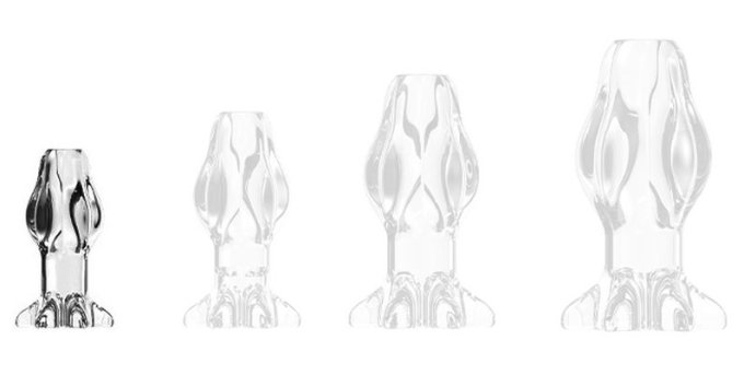 Plug Tunnel Starass Transparent S 7.5 x 4cm