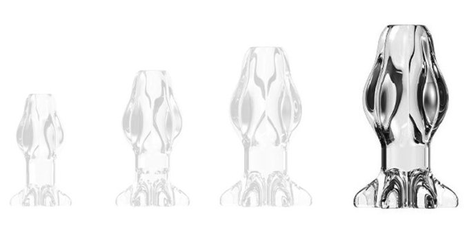 Plug Tunnel Starass Transparent XL 12 x 7cm