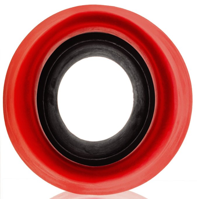 Plug Tunnel Super Max Pighole XXXL 15 x 11.5 cm Noir-Rouge