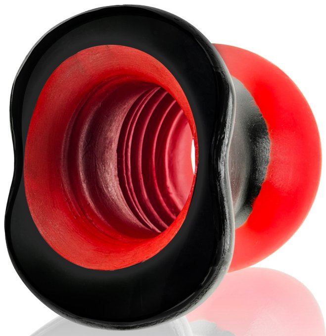 Plug Tunnel Super Max Pighole XXXL 15 x 11.5 cm Noir-Rouge