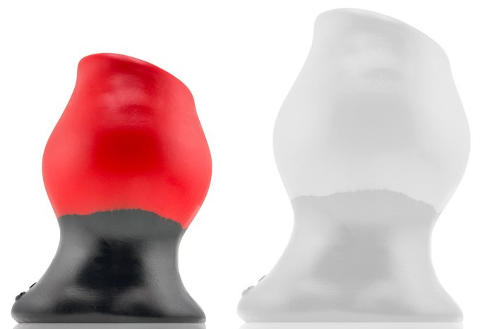 Plug Tunnel Super Max Pighole XXXL 15 x 11.5 cm Noir-Rouge