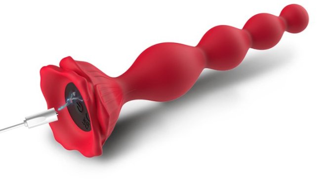 Plug vibrant Beely Vibe 16 x 3.2 cm Rose foncé-Noir