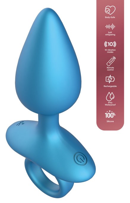 Plug vibrant Bluecone 8 x 3.5cm