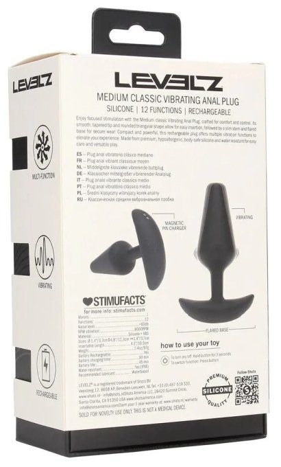 Plug vibrant Classic Vibe M 10.5 x 3.7cm