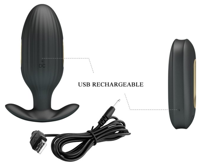 Plug vibrant Électro Royal Pleasure Kelly 8 x 3.4 cm