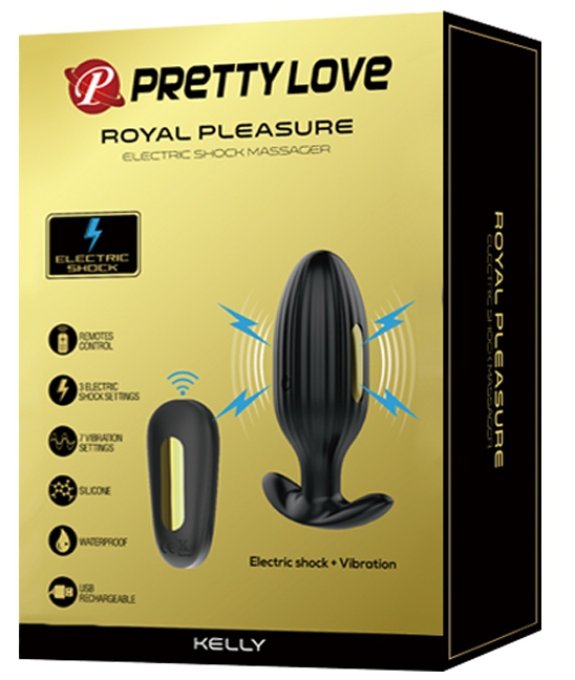 Plug vibrant Électro Royal Pleasure Kelly 8 x 3.4 cm