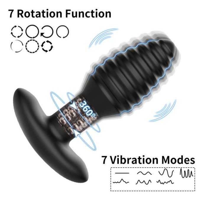 Plug Vibrant et Rotatif Rollvibe 10.5 x 3.9cm