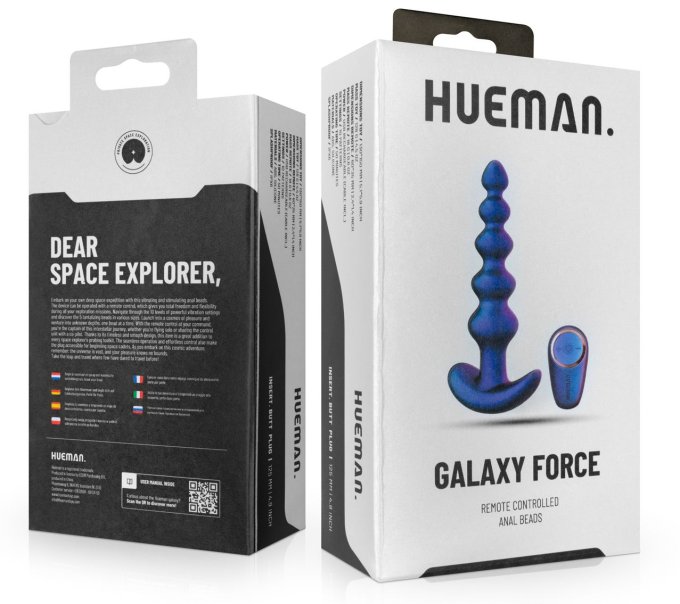 Plug vibrant Galaxy Force 12.5 x 3.5cm