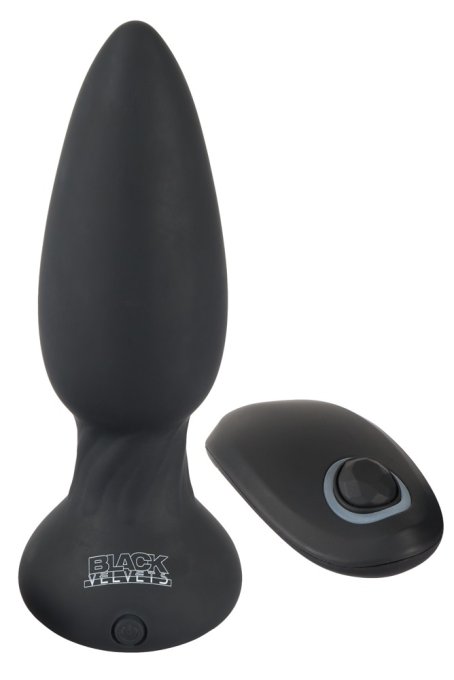 Plug vibrant Rimmer Velvet 11 x 4.2 cm Noir