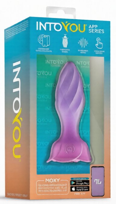 Plug vibrant rotatif et connecté Moxy 9 x 3.5cm