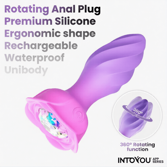Plug vibrant rotatif et connecté Moxy 9 x 3.5cm