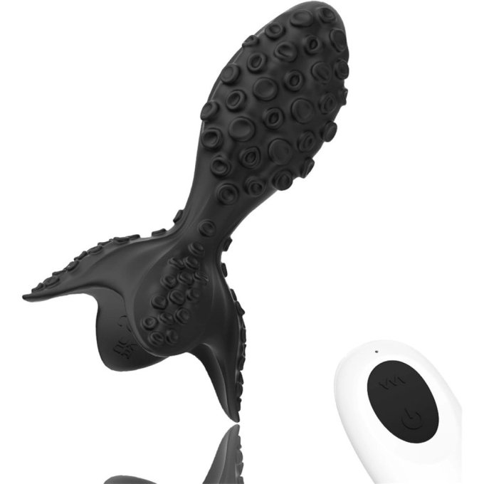 Plug vibrant rotatif Octalux 8 x 4cm