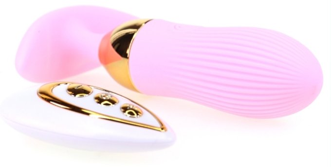 Plug vibrant Stripe Egg 10 x 3cm Rose