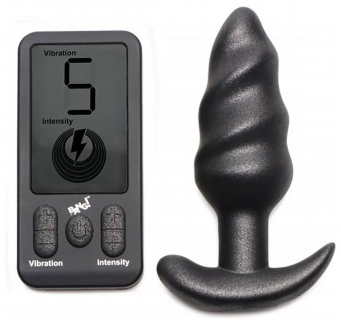 Plug vibrant Swirl Butt 9.5 x 3.6cm