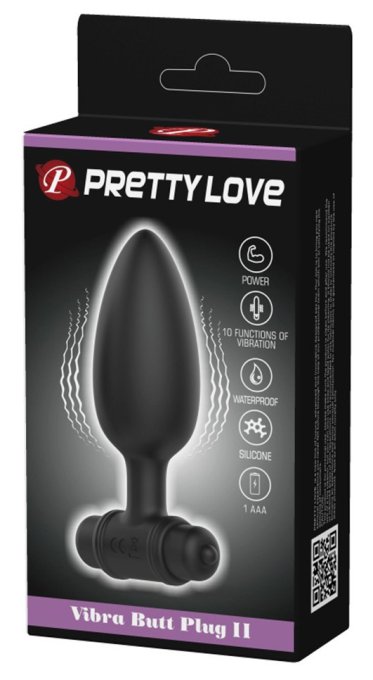Plug vibrant Vibra Butt Pretty Love 9.5 x 3.8cm