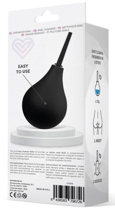 Poire anale Buld Easy Noire