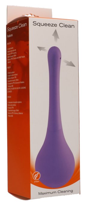 Poire anale Squeeze 14 x 2cm Violet