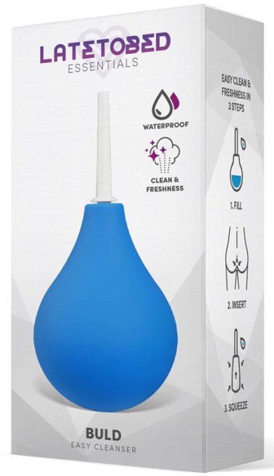 Poire de lavement Buld Easy Bleue