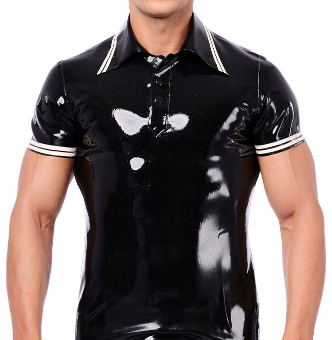 Polo en latex Xrub Noir