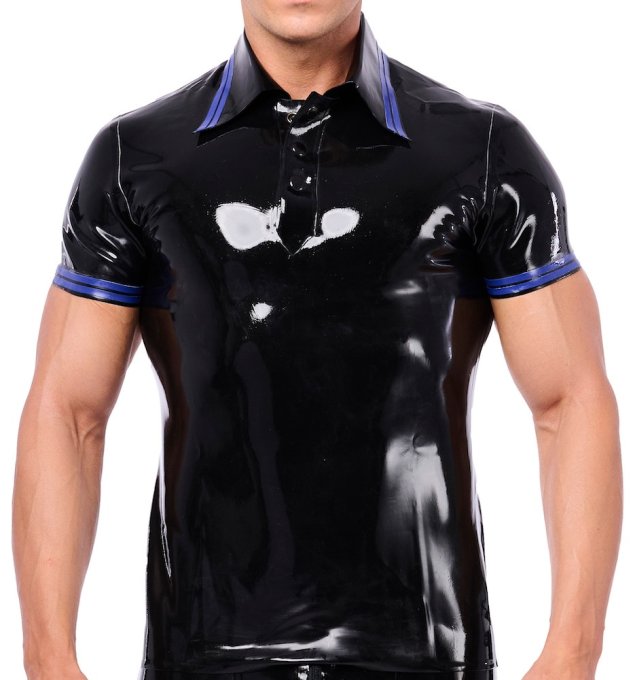 Polo en latex Xrub Noir