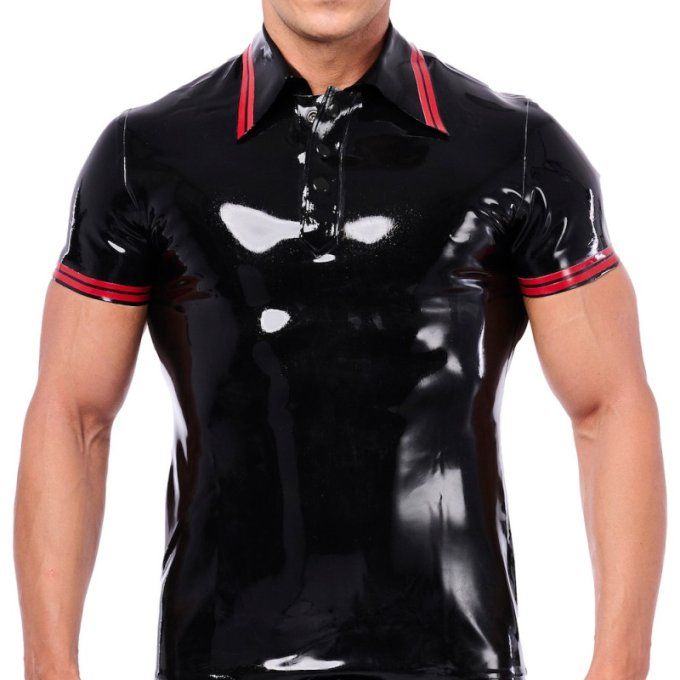 Polo en latex Xrub Noir