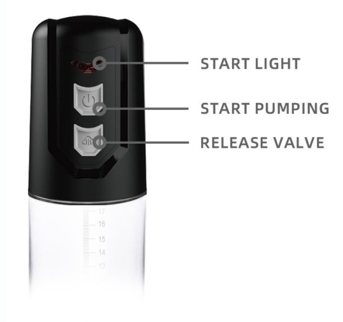 Pompe à pénis automatique Aid Erection 17 x 6cm