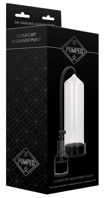 Pompe à pénis Comfort Beginner 23 x 6cm Transparente