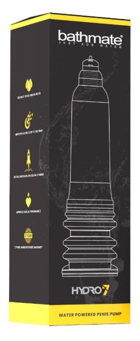 Pompe à pénis Hydro7 Transparente