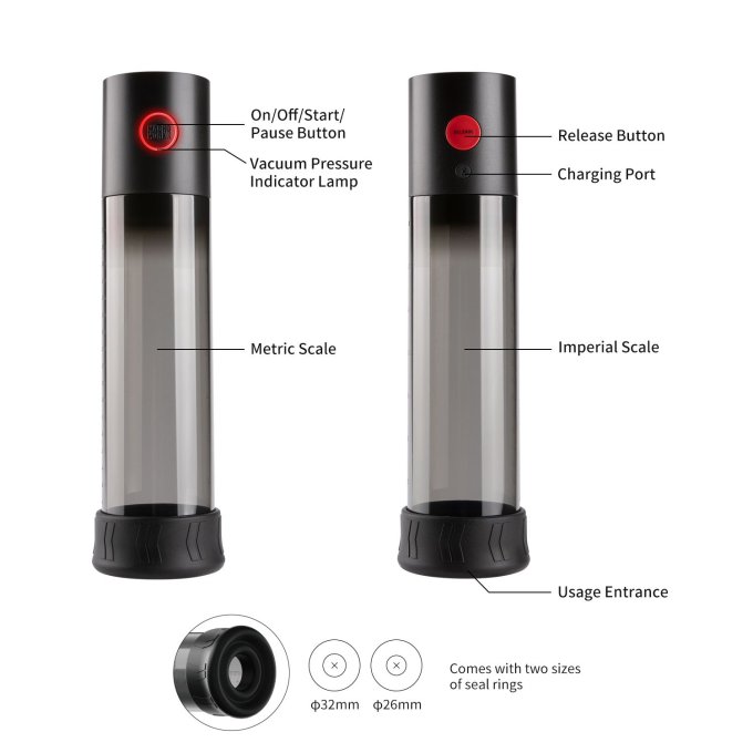 Pompe à pénis Work 1- 20 x 6cm