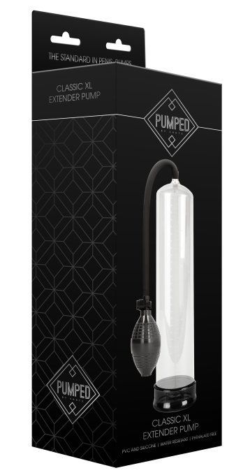 Pompe de pénis Classic XL 30 x 6.5 cm Transparente