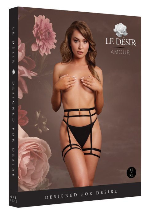 Porte-jarretelles Double Strap Noir