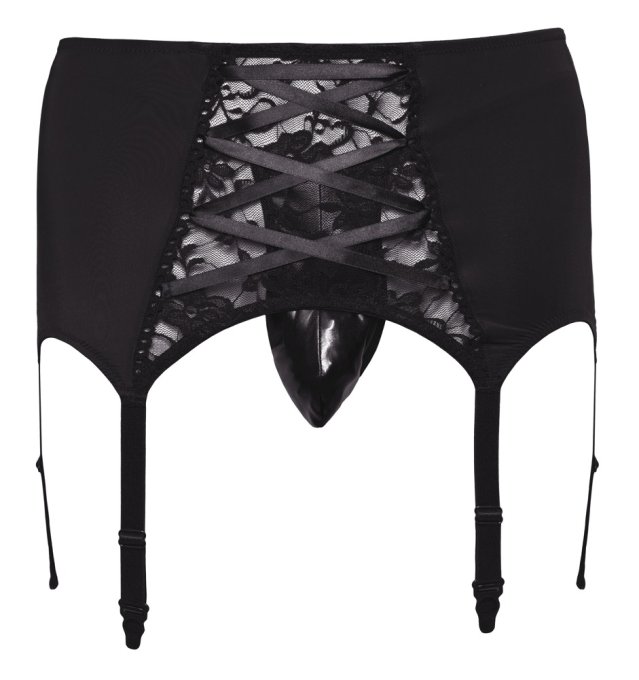 Porte-Jarretelles Homme Belt Lace Noir