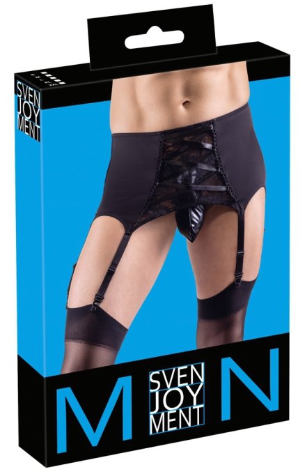 Porte-Jarretelles Homme Belt Lace Noir